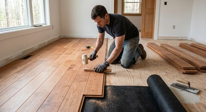 Cherry Floor Installation in Bensenville, IL