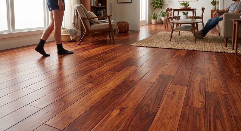 Cherry Floor Installation in Highland Park, IL