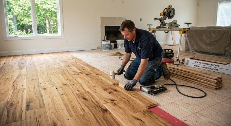 Hickory Floor Installation in Skokie, IL
