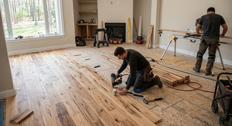 Hickory Floor Installation in Skokie, IL