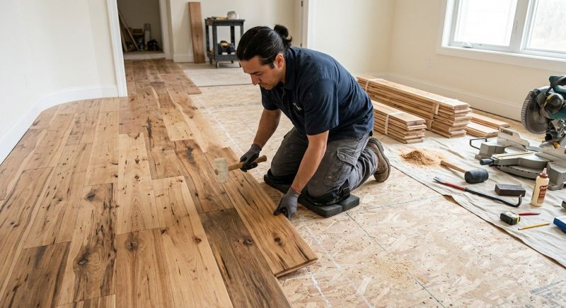 Hickory Floor Installation in Skokie, IL