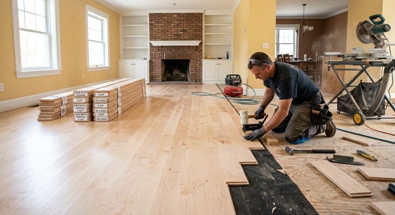 Maple Flooring Installation in Evanston, IL
