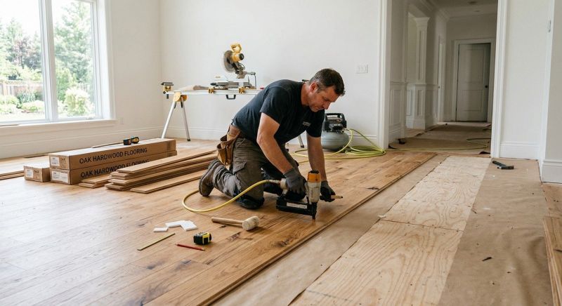 Oak Floor Installation in Barrington, IL