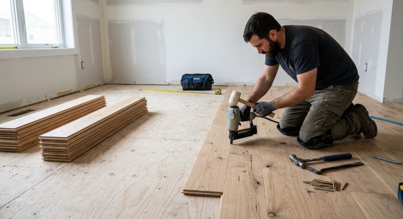 Oak Floor Installation in Barrington, IL