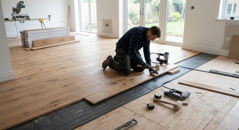 Oak Floor Installation in Lake Bluff, IL