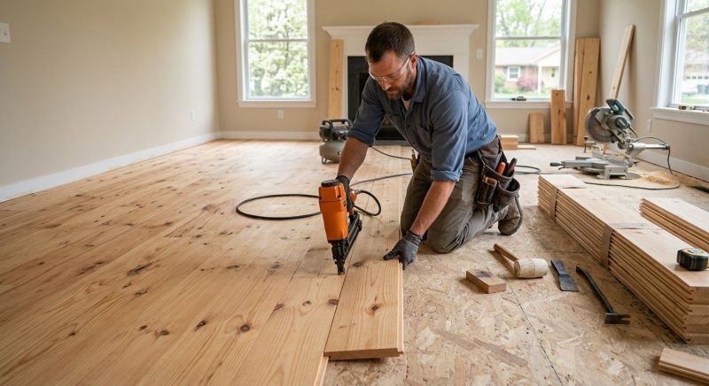 Pine Floor Installation in Skokie, IL