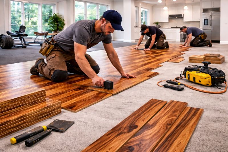 Teak Flooring Installation in Skokie, IL