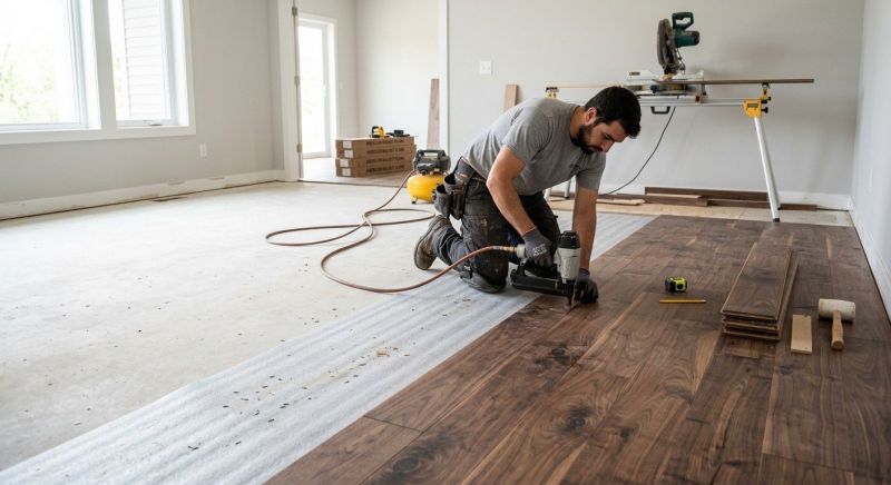 Walnut Flooring Installation in Skokie, IL