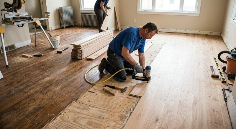 Wood Floor Replacement in Bloomingdale, IL