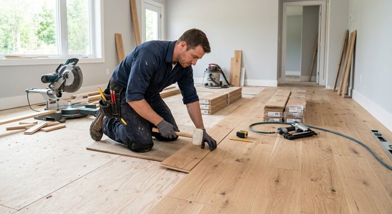 Wood Floor Replacement in Darien, IL