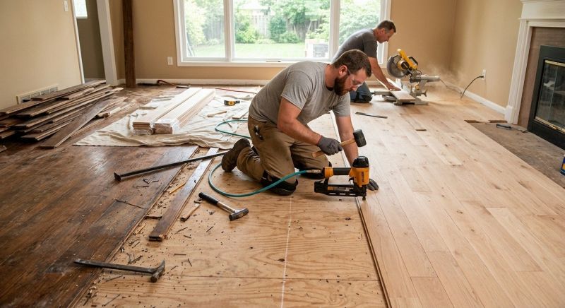 Wood Floor Replacement in Skokie, IL